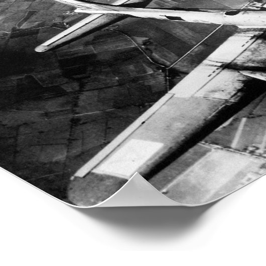 B-17 Bomber Over Duitsland - 1943 Poster (Hoek)