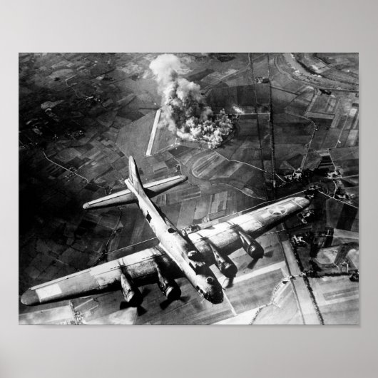 B-17 Bomber Over Duitsland - 1943 Poster (Voorkant)