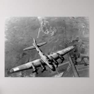B-17 Bomber Over Duitsland - WW2 - 1943 Poster