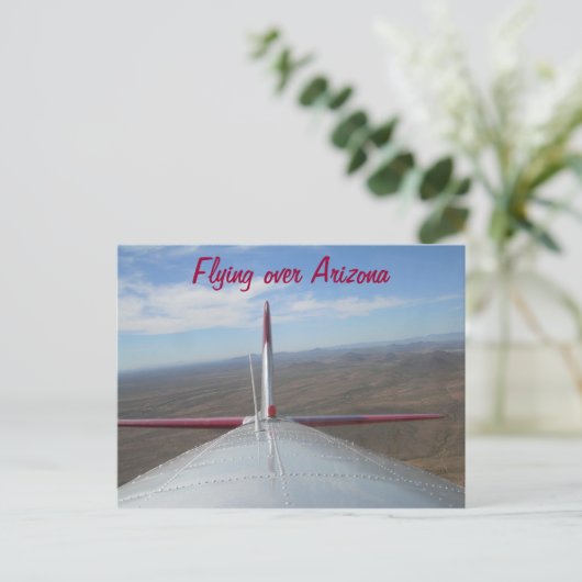 B-17 Bomber over Phoenix AZ Briefkaart (Staand voorkant)