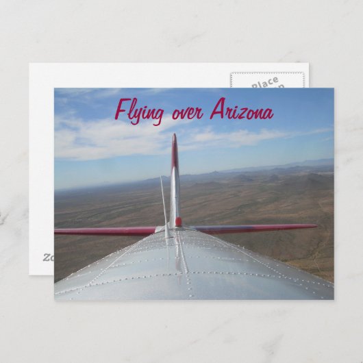 B-17 Bomber over Phoenix AZ Briefkaart (Voorkant / Achterkant)