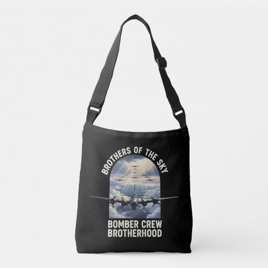 B-17 Bommenwerper Bemanningsbroederschap Crossbody Tas (Voorkant)
