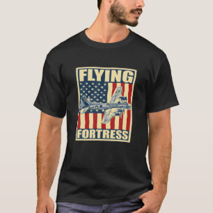 B-17 Flying Fortress Airplane USAF Vliegtuig Bombe T-shirt