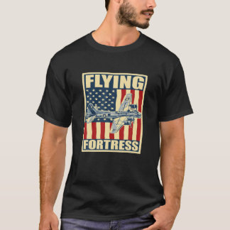 B-17 Flying Fortress Airplane USAF Vliegtuig Bombe T-shirt