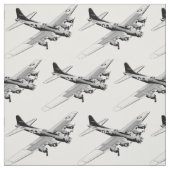 B-17 Flying Fortress Fabric Stof (Swatch)