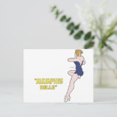 B-17 Flying Fortress Memphis Belle Nose Art Briefkaart (Staand voorkant)