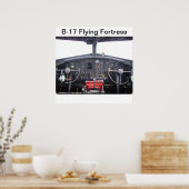 B-17 Flying Fortress - Poster (Keuken)