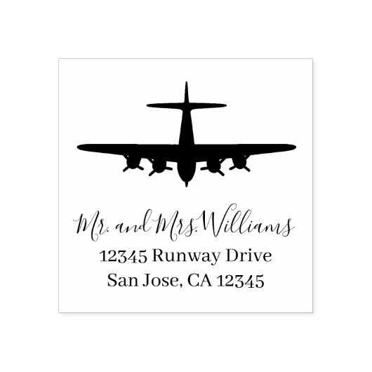  B-17 Flying Fortress Rubberstempel (Afrduk)