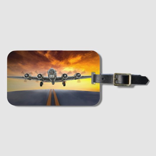 B-17 FLYING FORTRESS START BAGAGELABEL (Voorkant (horizontaal))