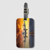 B-17 FLYING FORTRESS TAKEFFING BAGAGELABEL (Voorkant (verticaal))