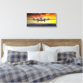B-17 FLYING FORTRESS TAKEFFING CANVAS AFDRUK (Insitu (Slaapkamer))
