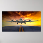 B-17 FLYING FORTRESS TAKEFFING POSTER (Voorkant)