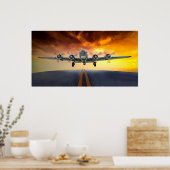 B-17 FLYING FORTRESS TAKEFFING POSTER (Keuken)