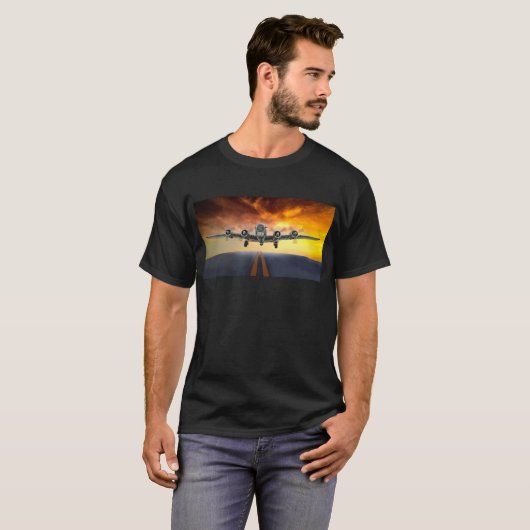 B-17 FLYING FORTRESS TAKEFFING T-SHIRT (Voorkant volledig)