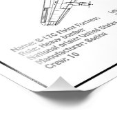 B-17 Flying Fortress - Vliegtuigblauwdruk Plannen  Foto Afdruk (Hoek)