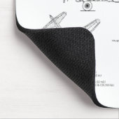 B-17 Flying Fortress - Vliegtuigblauwdruk Plannen  Muismat (Hoek)