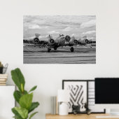 B-17 maakt zich klaar voor een vlucht poster (Thuiskantoor)