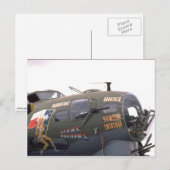 B-17 neuskunst briefkaart (Voorkant / Achterkant)