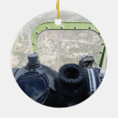 B-17 Nose Bomber Turret Seat Foto Ornament (Achterkant)