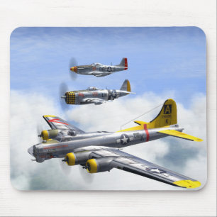 B-17 P-47 P-51 MOUSEPAD MUISMAT