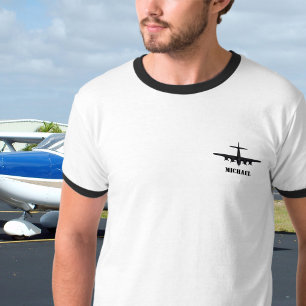 B-17 Vintage Vliegtuig Airshow WWII Militair Op Ma T-shirt