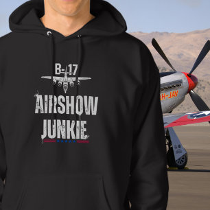 B-17 Vintage Vliegtuig Luchtshow Junkie Luchtvaart Hoodie
