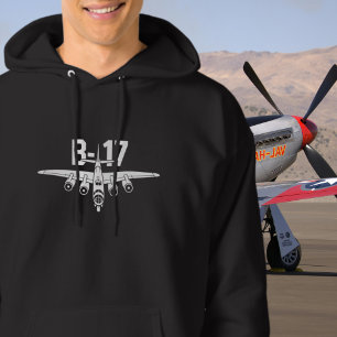 B-17 Vintage Vliegtuig Luchtshow Junkie Luchtvaart Hoodie