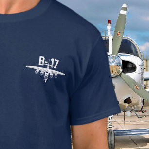 B-17 Vintage Vliegtuig Luchtshow WWII Militair Vet T-shirt