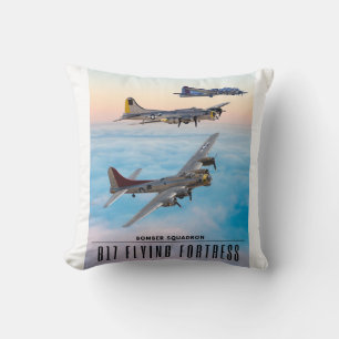 B-17 Vliegen FORT BOMMENWERPER SQUADRON Kussen