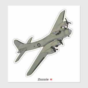 B-17, Vliegend fort, WO2 bommenwerper Sticker