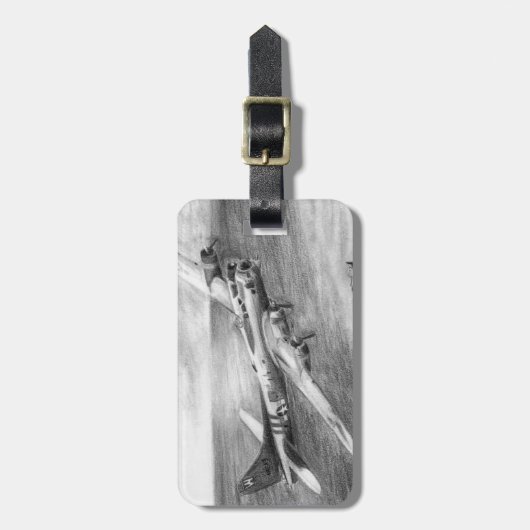 (B-17) Vliegende fort Bagagelabel (Voorkant verticaal)