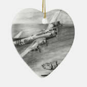 (B-17) Vliegende fort Keramisch Ornament (Rechts)