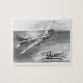 (B-17) Vliegende fort Legpuzzel (Horizontaal)