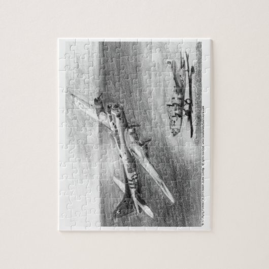(B-17) Vliegende fort Legpuzzel (Verticaal)