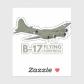 B-17 Vliegende Fort W2 Zware Bommenwerper Sticker (Vel)