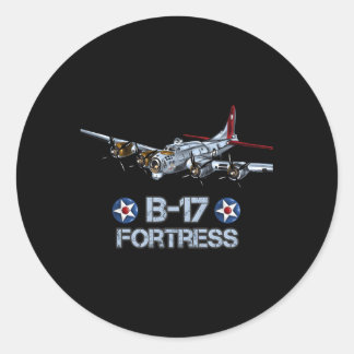 B-17 Vliegende Fortress Bomber Ronde Sticker