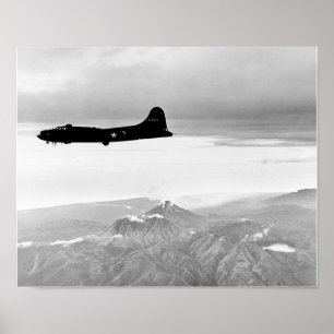 B-17 Vliegende vesting boven Bougainville Poster