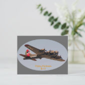 B-17 Vliegende vesting Briefkaart (Staand voorkant)