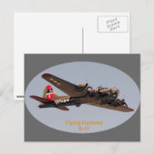 B-17 Vliegende vesting Briefkaart (Voorkant / Achterkant)