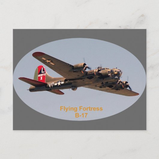 B-17 Vliegende vesting Briefkaart (Voorkant)