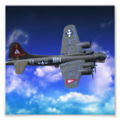 B-17 Vliegende vesting Foto Afdruk (Voorkant)
