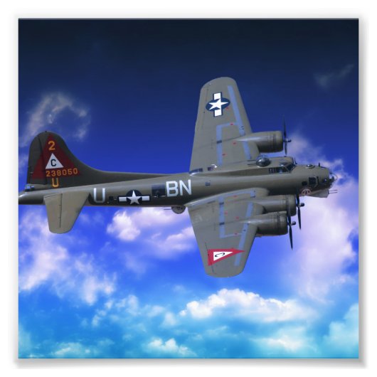 B-17 Vliegende vesting Foto Afdruk (Voorkant)