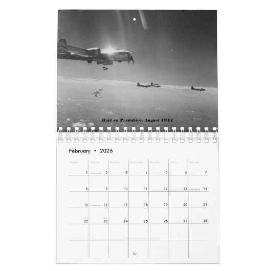 B-17 Vliegende vesting Kalender (Feb 2026)