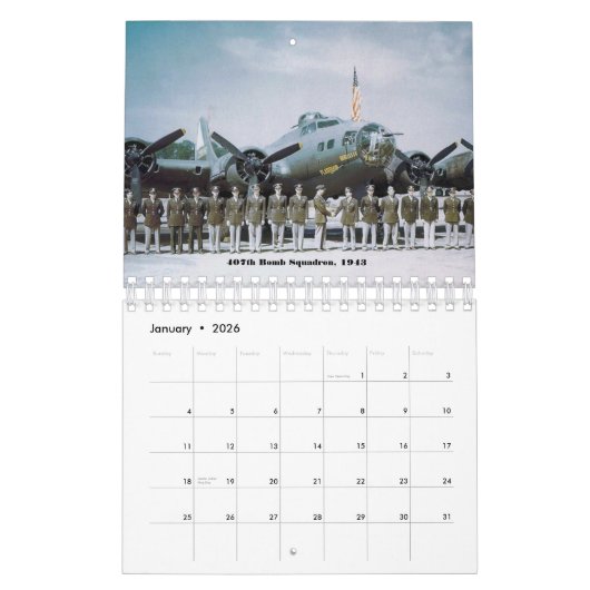 B-17 Vliegende vesting Kalender (Jan 2026)