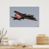 B-17 Vliegende vesting Poster (Keuken)