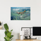 B-17 Vliegende vesting Poster (Thuiskantoor)