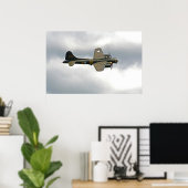 B-17 Vliegende vesting Poster (Thuiskantoor)