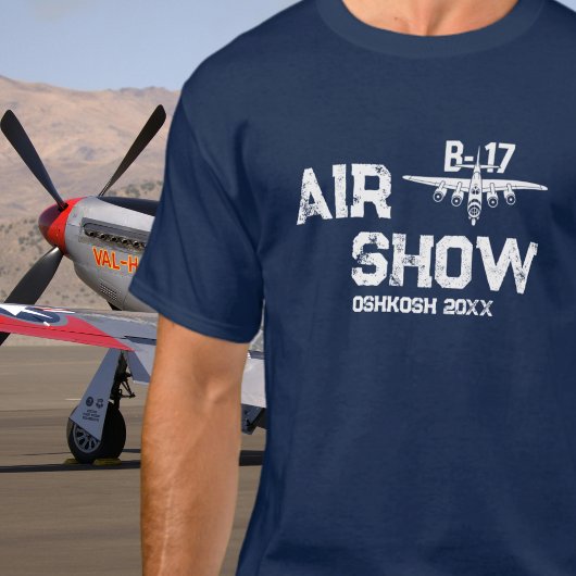 B-17  Vliegtuig Airshow WWII T-shirt