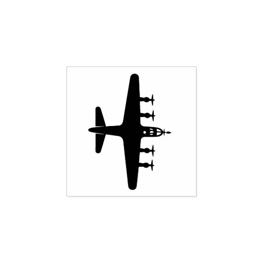 B-17-vliegtuig Rubberstempel (Afrduk)