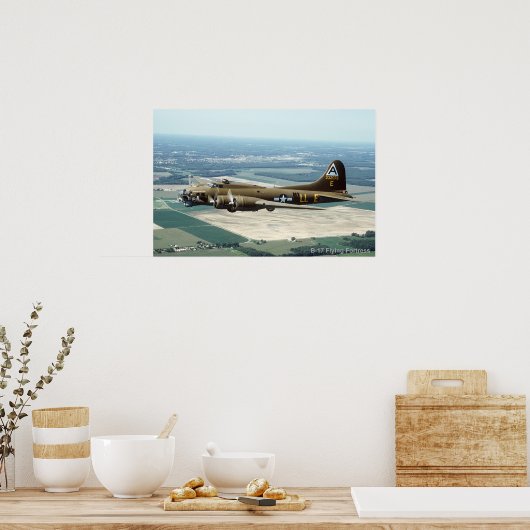 B-17 Vliegtuigfort poster 2 (Keuken)